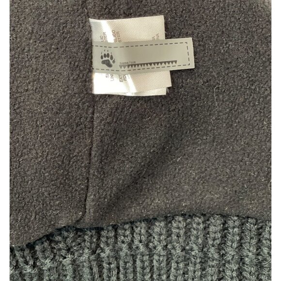 PANDA Winter Hat Toboggan Child's Size 2T—5T White Black Red Pompom Fleece Lined - Picture 6 of 10